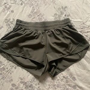 Army Green Lululemon Workout Shorts
